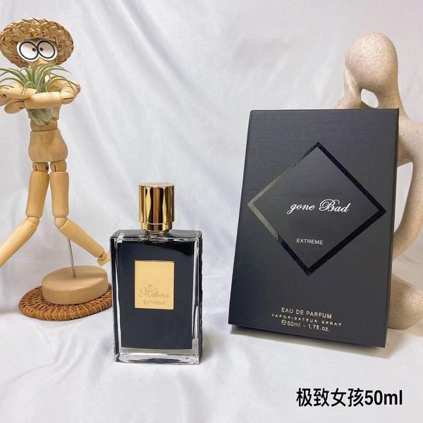 Perfume durável perfeito mais vendido para homens e mulheres Perfume bom para meninas 50ml frasco de spray de vidro Entrega rápida