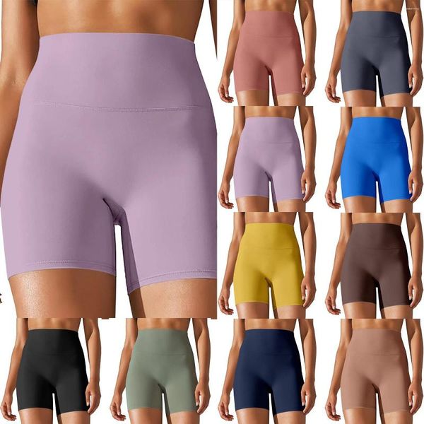 Pantalones cortos de mujer de talle alto para mujeres Crazy Yoga Little Girls Womens Waist Scrunch Workout Spandex