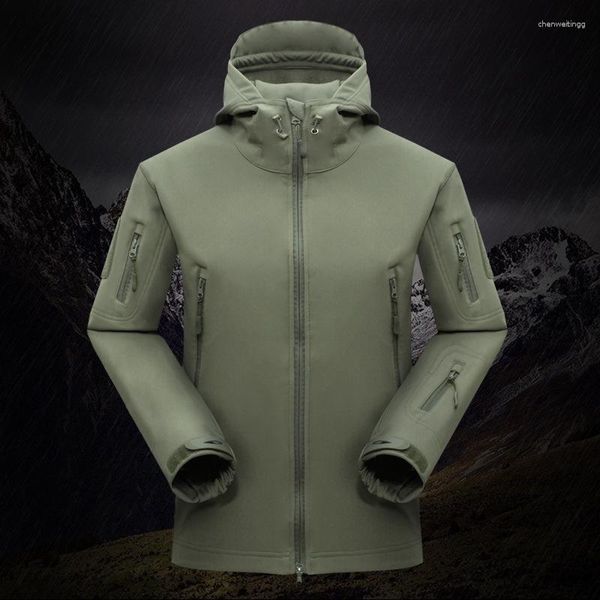 Jaquetas masculinas 2023 Jaket Luar Ruangan Pria Tahan Air Angin Taktis Militer Hiking Nyaman Bernapas Ringan Varsity Jacket