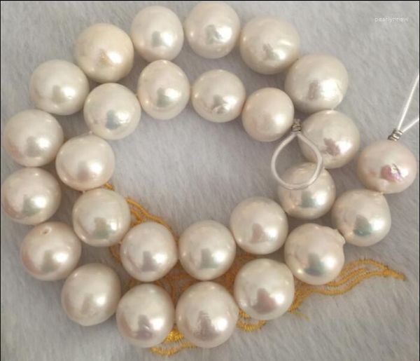 Ketten Wunderschöne 15–16 mm große südweiße Perlenkette, 45,7 cm