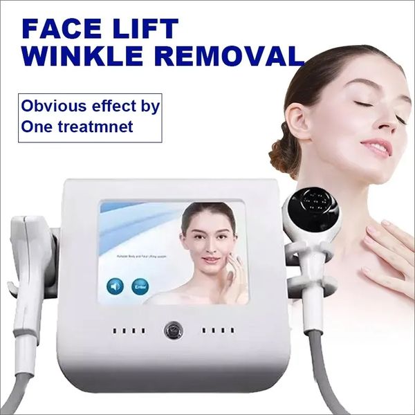 2 in 1 RF Face Lifting Maschine Anti Aging Falten Hautverjüngung Bleaching Entfernen Hals Falten Hautpflege Schönheit Maschine