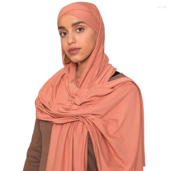 Abbigliamento etnico Musulmano Donna One Piece Morbido Tinta unita Comodo Turbante Sciarpa Cappelli Tacchino islamico Indossare direttamente Foulard Cap Copricapo