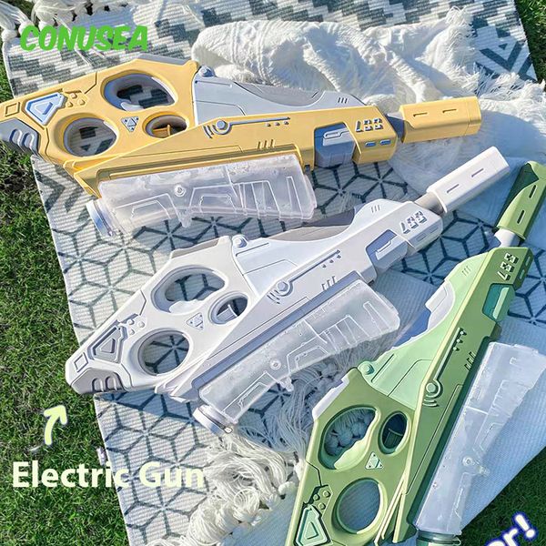 Gun Toys Electric Water Glock Automatic Guns Pistol Большой мощность на открытом воздухе пляжный бассейн Летний детский день подарок 230731