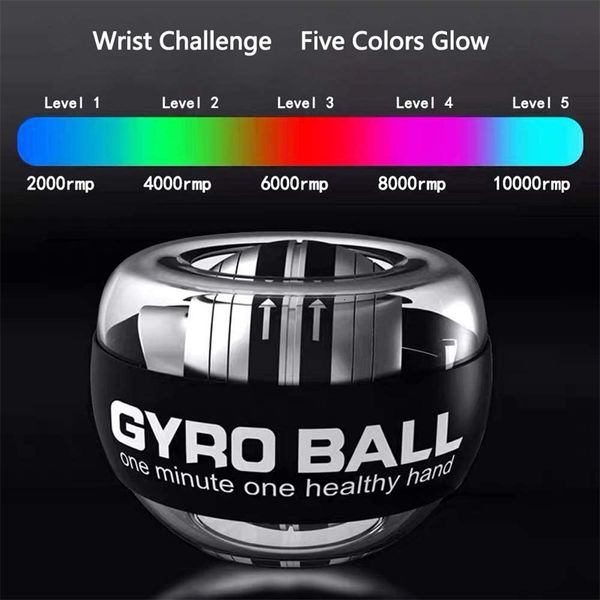 Power Wrists Wrist Ball Selfstarting Gyroscope Powerball Gyro Hand Muscle Relax Arm Force Trainer Fitness Sport Equipment 230801