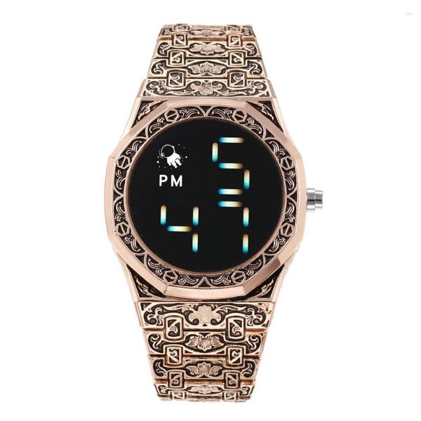 Bilek saatleri moda erkekler dijital saatler paslanmaz çelik erkek kol saati reloj dortivo hombre sporu için hombre spor lüks lüks saat