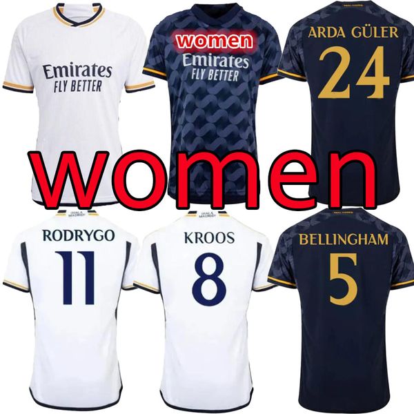 23 24 VINI JR BELLINGHAM maglie da calcio RODRYGO CAMAVINGA Real Madrid 2023 2024 Arda GuLer maglia da calcio da donna camiseta per tifosi