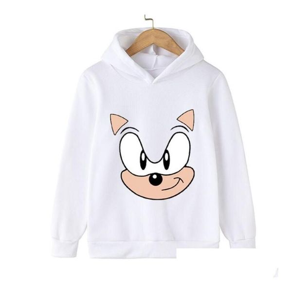 Hoodies Sweatshirts Spring 2022 Sonic Hoodie Boys Teens Fall Outerwear Clothing Kids Manga Longa Drop Delivery Baby Maternity Clothi Dhplz