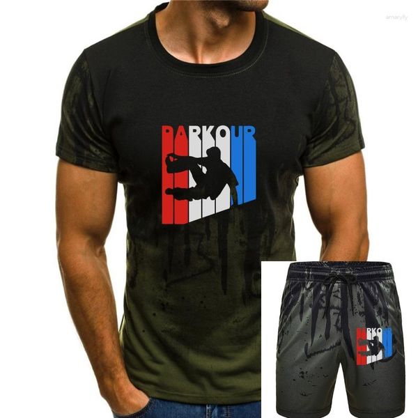 Мужская футболка для футболок Tees Top Top Cool Printed Rwnb Parkour Silhouette Men Tshirt Retro