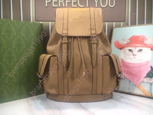 41CM Designer Bag Zaino di lusso Borse moda bambini donne Zaini da uomo zaini da scuola Design retrò quadrato fuso con il classico nastro a strisce del marchio