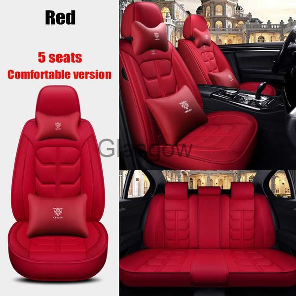 Asientos de coche YOTONWAN Funda de cuero para asiento de coche para todos los modelos polo golf 7 tiguan touran jetta CC beetle vw CarStyling 5 asientos x0801