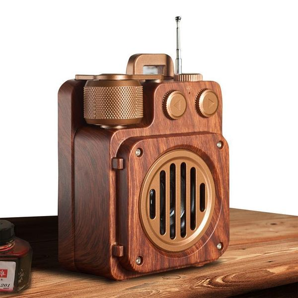 Radio Retro Blutooth Ser mit kristallklarem Klang, tragbar, kabellos, Vintage | Altmodischer Stil für Küchenschreibtisch 230801