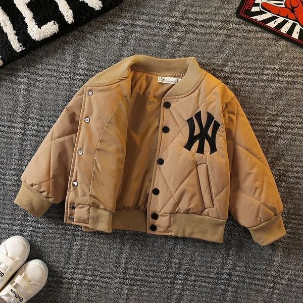 Jacken Herbst und Winter Jungen verdickter Mantel große Jungen Baumwollmantel Jacke Kinder Baby warmes Baseball-Trikot 230731