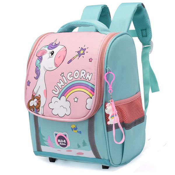 Mochilas escolares lindas meninas unicórnio mochilas para meninos 1-3 grau desenhos animados ortopédico mochila à prova d'água jardim de infância mochila escolar mochila escolar 230801