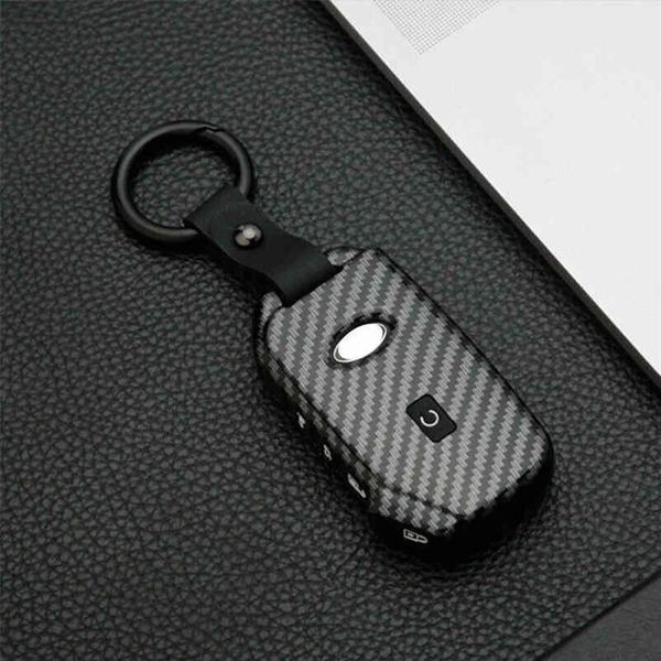 Estojo bon Fiber para Kia Sportage Ceed Sorento Cerato Forte Seltos Telluride Holder Car Key Cover Accessories272V