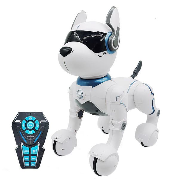 Animais RC elétricos Cães Robôs RC Eletrônico Brinquedo Inteligente Caminhada Dança Interativo Animal de Estimação 230801