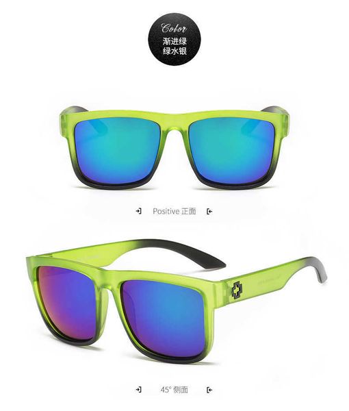 Óculos de Sol Dobráveis KEN BLOCK Marca Masculina Designer de Óculos de Sol com Revestimento Refletivo Quadrado Spied Para Mulheres Óculos Retangulares Gafas L230523