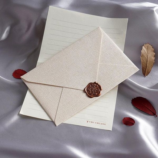 Hediye Sargısı 10 PCS/Lot Avrupa Ins Rag Doku Zarf Mektupları İçin Düğün İş Mesajı Lüks Davetiyeler