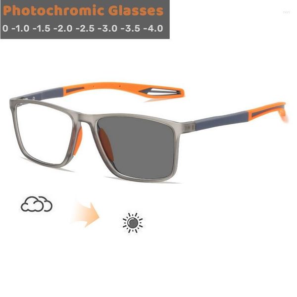 Sonnenbrille Pochrome Myopie Brille Flexible Sport Unisex Ultraleicht Vintage Nahsicht Brillen Retro Für Männer