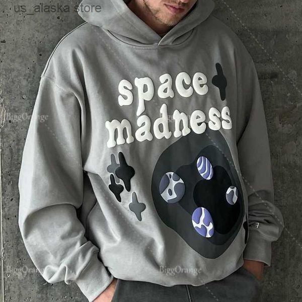 Herren Hoodies Sweatshirts Neue 3D Foaming Space Print Hoodies Sweatshirt Übergroße Y2k Kleidung Trainingsanzug Männer Streetwear Harajuku Pullover Männer Kleidung T230731