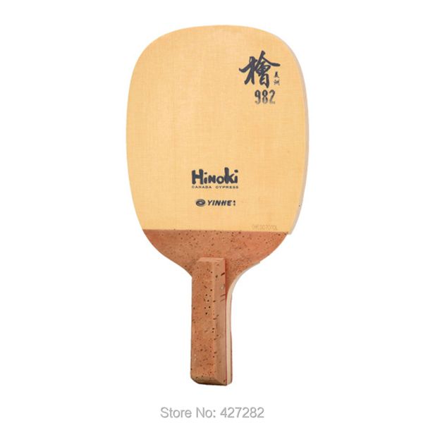 Tischtennisschläger Original Yinhe Milky Way Galaxy 982 Hinoki japanischer Penhold-Tischtennis-Ping-Pong-Schläger eine Zypresse 230731