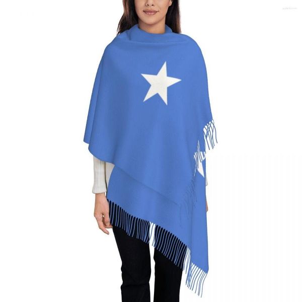 Cachecóis com bandeira da Somália, xales e bandagens para vestidos de noite femininos elegantes