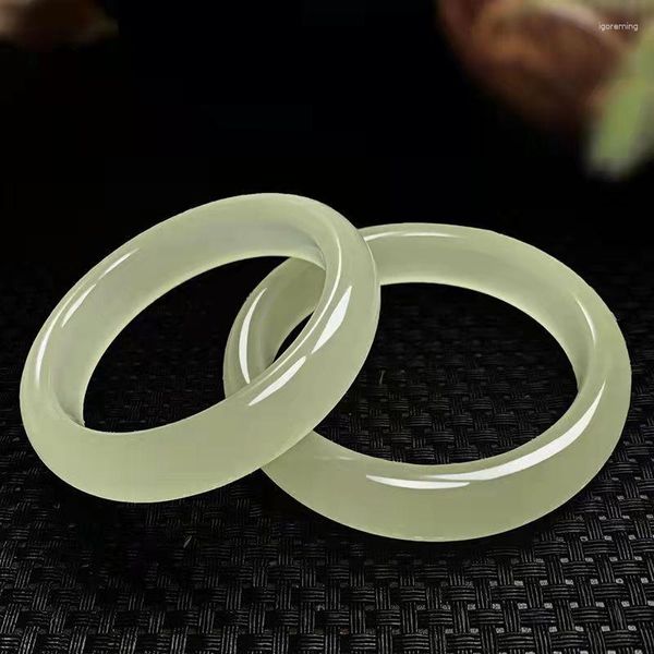 Bangle Natural Jadeite Women Женщины с прекрасными ювелирными аксессуарами Myanmar Сертифицированная Jades Stone High Grade A Burma Jade Barcoles