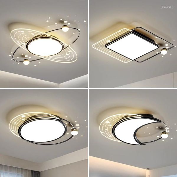 Luzes de teto modernas led quarto lâmpada cozinha sala de jantar decoração de casa para lustre luxo lustre luminária interior