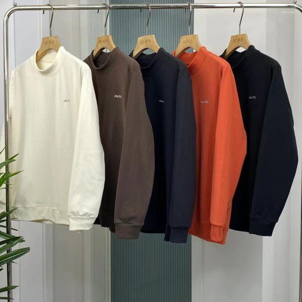 Herren-Kapuzenpullover, 23SS, Herrenbekleidung, Paare, Kapuzenpullover, reine Farbe, Rundhals-Technologie, Kaschmirpullover, schweißabsorbierend, atmungsaktiv, Größe L-4XL