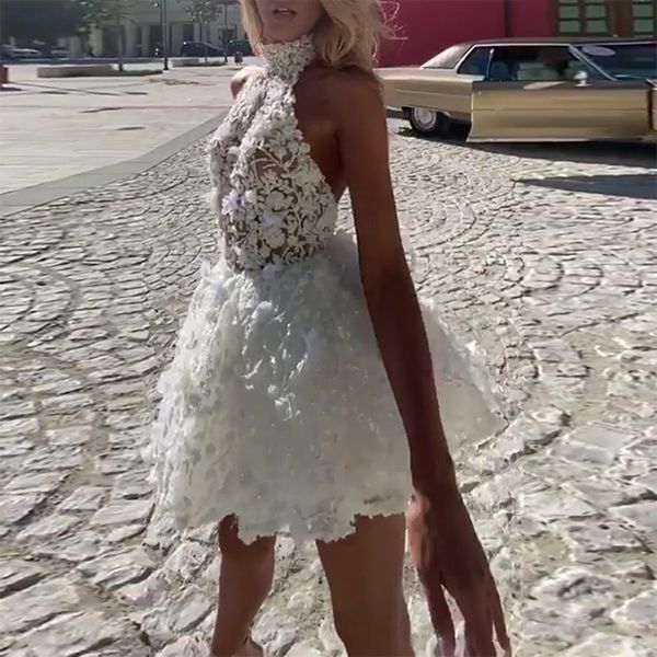 2023 Ins Internet Celebrity Berühmte Kleid Solide Stickerei Oansatz Liebsten Promi Party Mini Kleid Vestidos