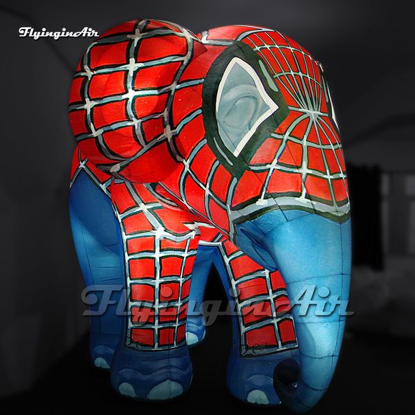 Fantastico Cartone Animato Animale Palloncino Grande Elefante Gonfiabile Indossare Abito Spider-man Per Evento