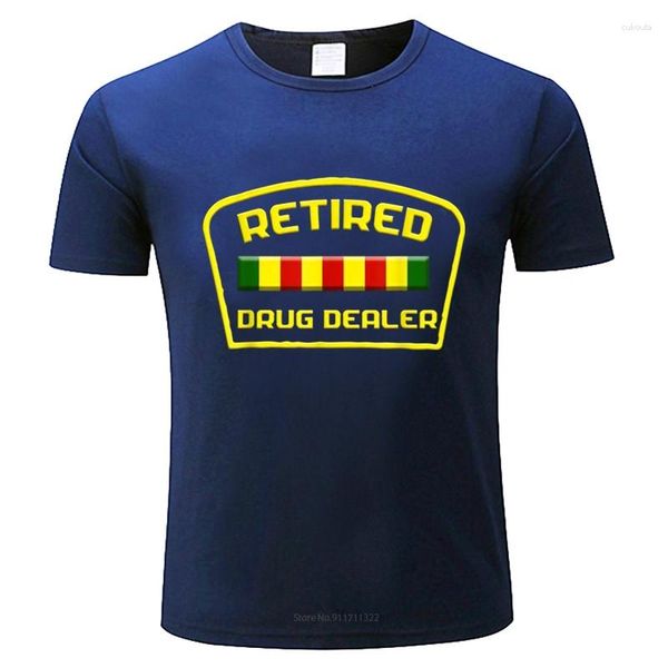 Camisetas masculinas de algodão tshirt para meninos camisa de marca de moda masculina solta revendedor aposentado engraçado recuperação luxo