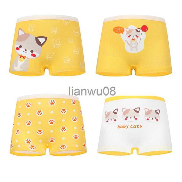 Höschen 212Y Kinder 4 PiecesLot Unterwäsche Hochwertige Baumwolle Mädchen Höschen Niedliche Muster Kinder Boxer Briefs Kind Weiche Mädchen Hosen x0802