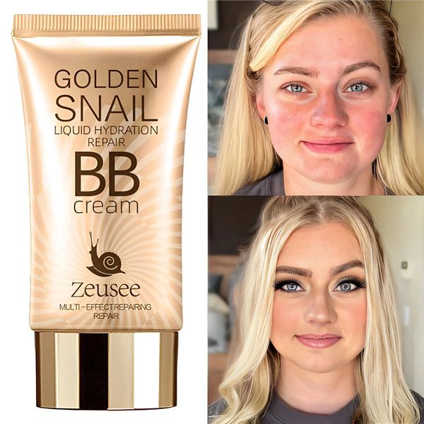 Gold Snail Sunscreen BB Cream Brightening Moisturizing Concealer Nude Foundation Crema a lunga durata
