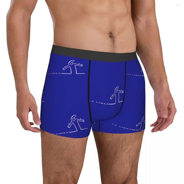 Cueca La Linea Open Hand Underwear Programa de TV Pouch Trenky Boxer Shorts Personalizado Cuecas Masculinas Confortáveis Tamanho Grande