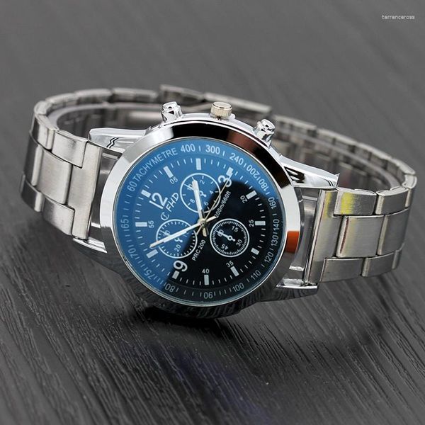 Armbanduhren 2023 Top Marke Herrenuhr Edelstahl Sport Quarz Stunde Handgelenk Analog Reife Business Hochwertige Uhren