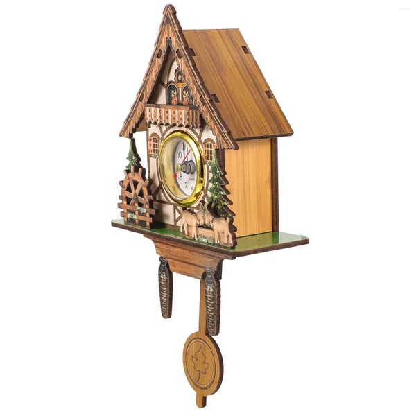 Orologi da parete Retro Decor Orologio a cucù Decorativo da appendere Soggiorno Metallo Robusto Office Bird House