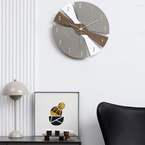 Relógios de Parede Relógio Silencioso Estética Casa Único Facom Cozinha Moderna Mesa Digital Orologi Da Parete Decoração