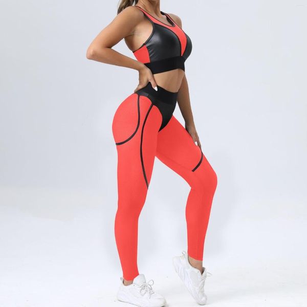 Aktive Sets Mesh Gym Set Frauen 2023 Lycra Workout Kleidung Für Honeycomb Sport Outfit Frau Tragen Schwarz Transparent Trainingsanzug