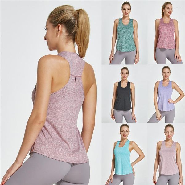 Camisas ativas sem mangas Colete de ioga Esporte Singlet Mulheres Atléticas Fitness Regatas Ginásio Corrida Treinamento Esportes