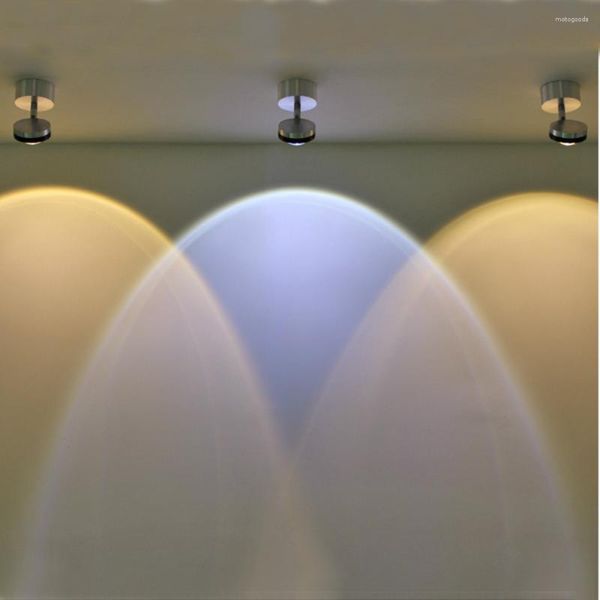 Duvar lambası ayarlanabilir LED lambalar 3W Koridor Sconce Işık Oturma Odası Koridoru Sanat Galerisi Giysileri Spot Dekor Aksan Aydınlatma Armatürü