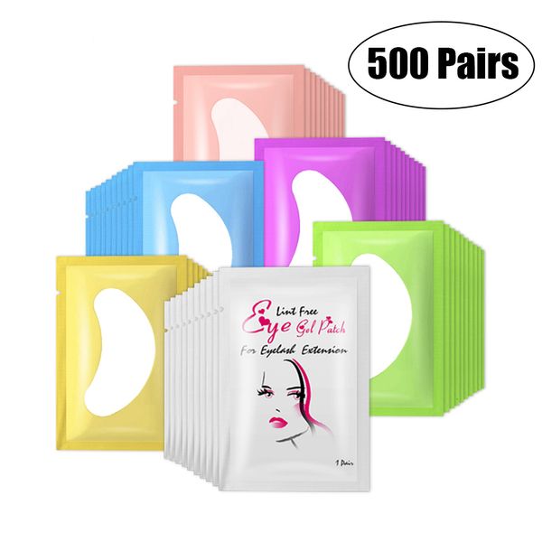 Инструменты макияжа 500 пары Оптовые ресниц Поставки для ресниц бумажные пятна привиты глазные наклейки под прокладки наклеивание