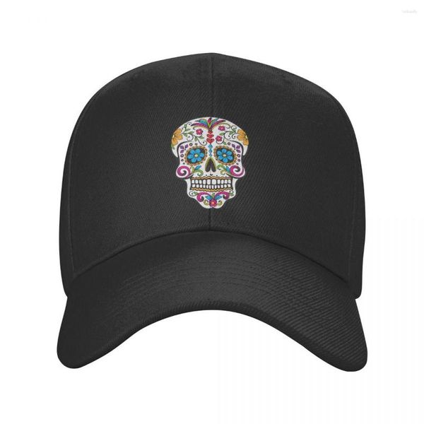 Ball Caps Klassische Day Of The Dead Mexikanische Totenkopf-Baseballkappe für Männer und Frauen, verstellbare Papa-Mütze, Performance-Snapback-Trucker-Hüte