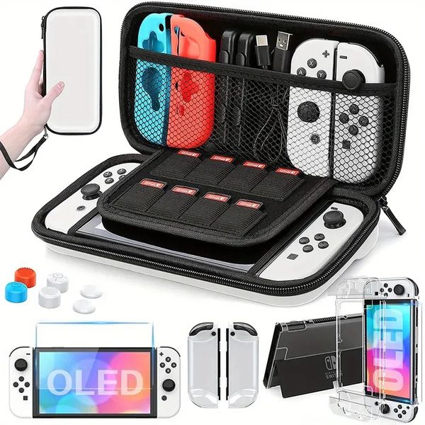 1pc Bolsa Protetora Bolsa Para Nintendo Switch OLED Joycon Joy Con Estojo Carcasa Protection Fundas Shell Acessórios de Jogo Capa de Pele