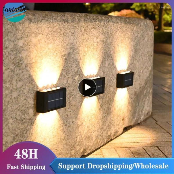 Wandleuchte außerhalb Sonnenlicht Garten Lichter wasserdichte Wandleuchte Lampen Haus Indoor Outdoor Licht Großhandel Home Decor