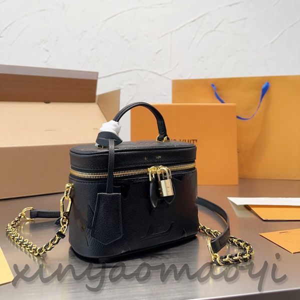 Klasik Marka Logosu Basılı Makyaj Çantası, Tasarımcı Lüks Zincir Çanta Omuz Çantası Crossbody Bag, Tasarımcı Lüks Çantası M45165 B003