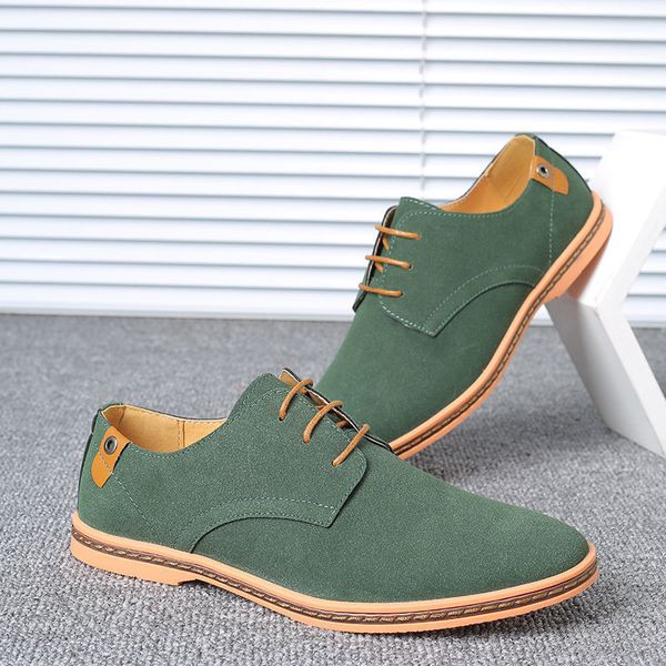 Scarpe eleganti Taglie forti 3948 Mocassini Oxford da uomo Uomo in finta pelle nabuk Business Berby Green Sneakers 2023 Fashion 230801