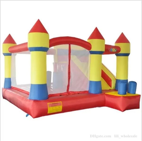 Venda por atacado Bouncy Castle Bounce House com brinquedos infláveis deslizantes para crianças pulando brinquedos infláveis pista de obstáculos