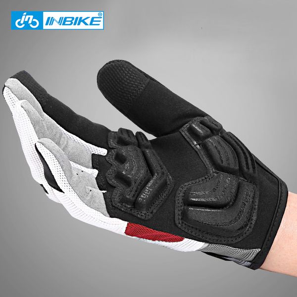 Велосипедные перчатки inbike Full Finger Gloves. Прочные велосипедные перчатки MTB для езды на открытом воздухе аксессуары для мотоциклов.