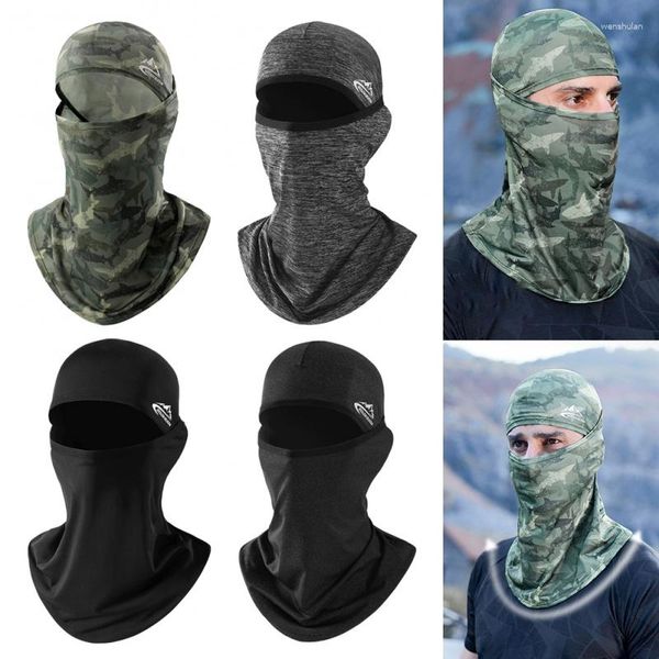 Bisiklet Kapakları Açık Balaclava Hood Motosiklet Bandana Avı Balıkçı Şapka Maskesi Güneş Koruyucu Headgear Rüzgar Geçirmez Anti-Dus Breathablet