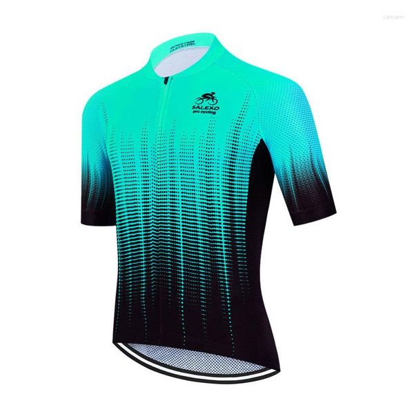 Jaquetas de corrida camisa de ciclismo mangas curtas 2023 masculino verão respirável roupas esportivas MTB bicicleta Ropa kit uniforme